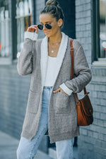 Load image into Gallery viewer, Open Front Pocketed Longline Cardigan
