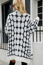 Load image into Gallery viewer, Geometric Open Front Fuzzy Cardigan
